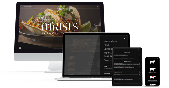 Webdesign-Projekt: www.elements-of-taste.de – KADION kreiert Website für etabliertes Restaurant in Troisdorf mit exquisitem kulinarischem Angebot.