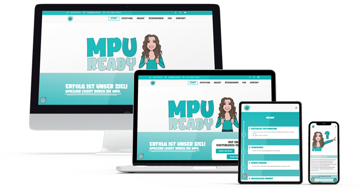 Webdesign-Projekt: www.mpu-ready.de – KADION entwickelt informative Seite für MPU-Beratung mit umfassenden Ressourcen und professionellem Service.